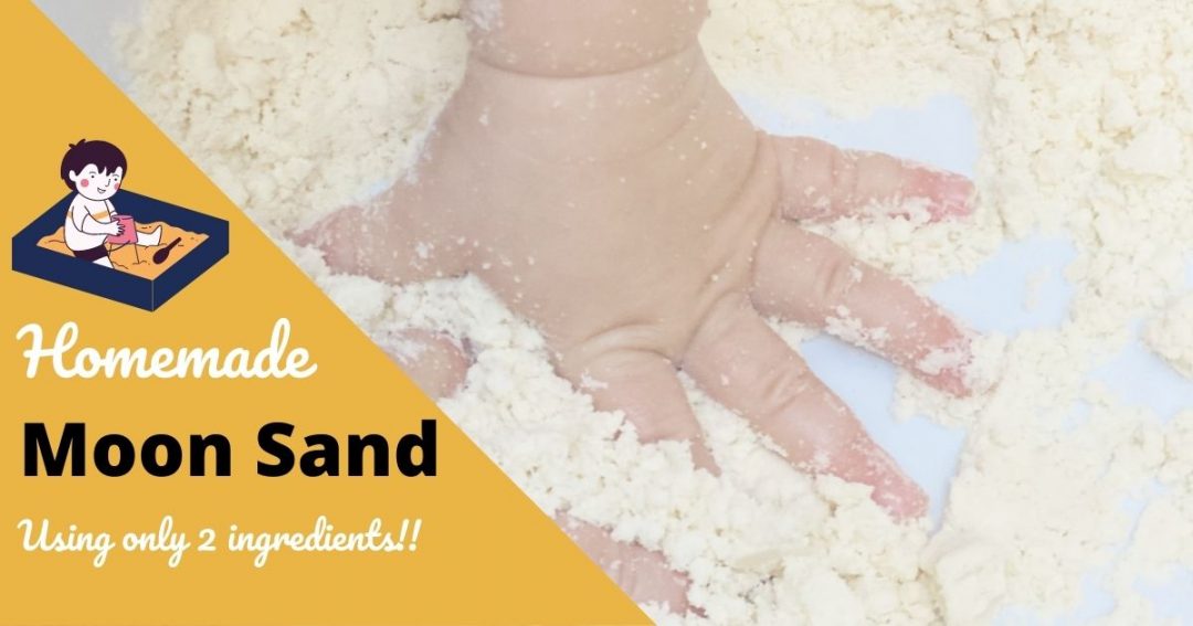 Homemade Moon Sand {Moon Sand Made With Only 2 Ingredients}