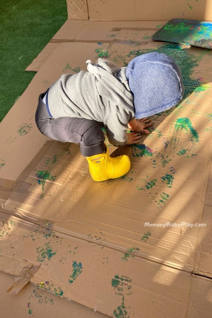 Rain Boot Printing - Awesome Process Art Activity For Toddlers