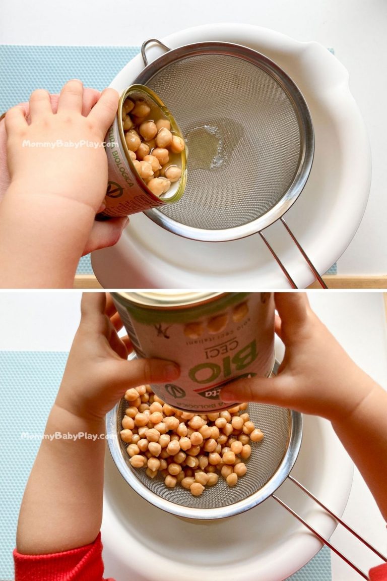 Chickpea Foam Taste Safe Sensory Bin For Babies And Toddlers Mommy