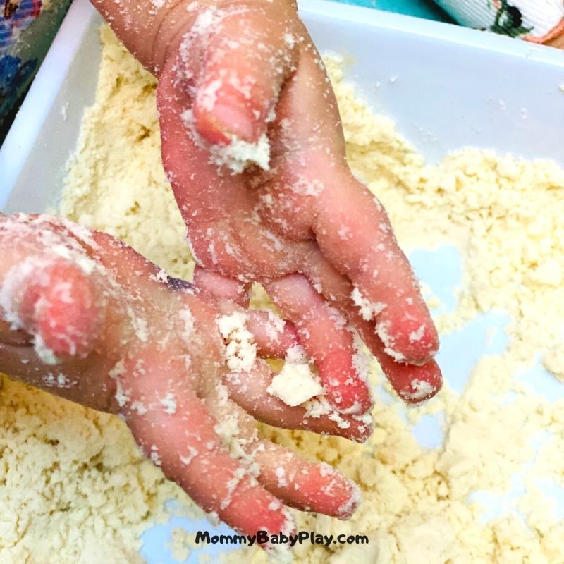 Homemade Moon Sand {Moon Sand Made With Only 2 Ingredients}