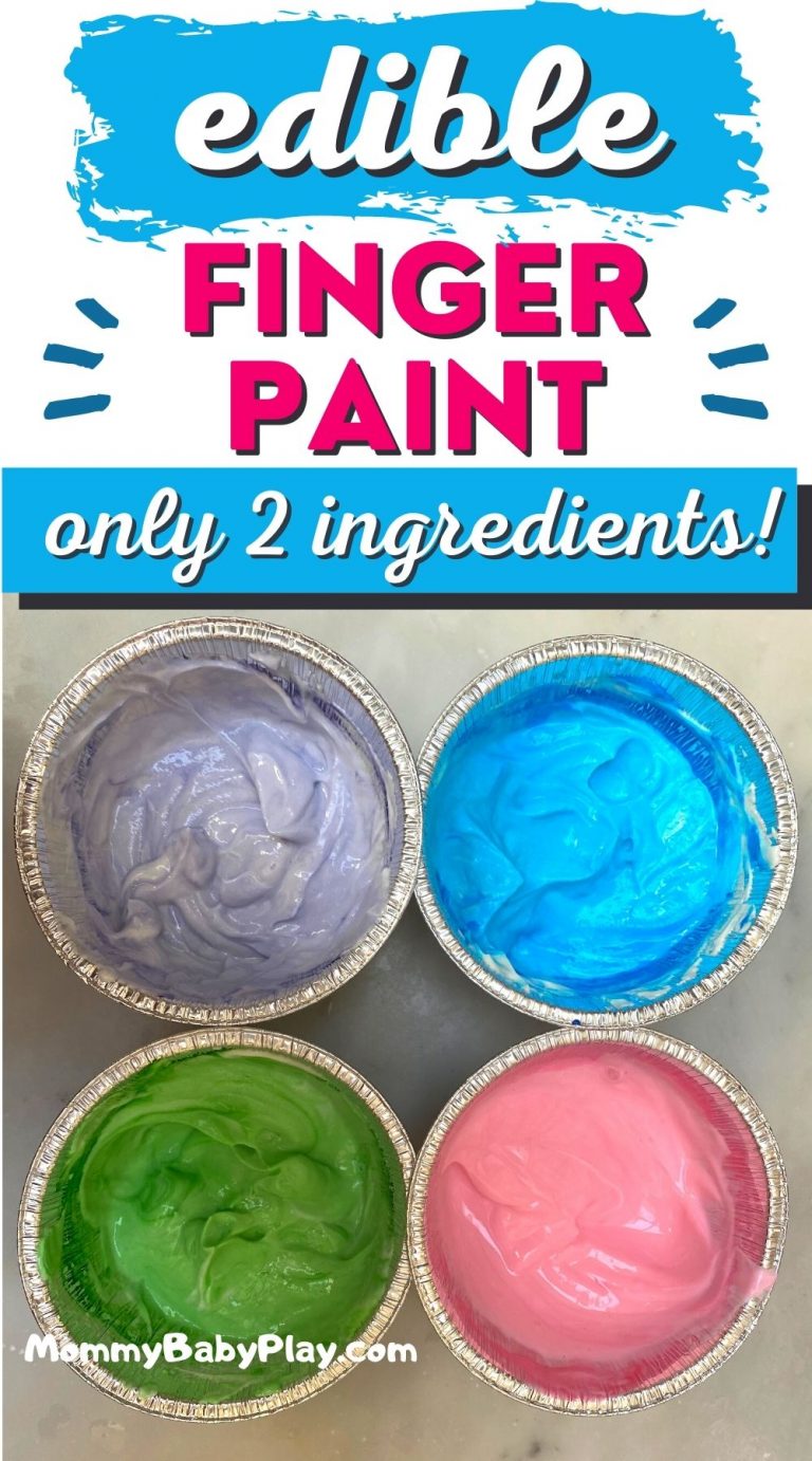 How To Make Edible Finger Paint {For Babies,Toddlers & Kids}